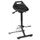 Stahulp In-uitklapbaar 640-840mm PU-schuim zwart