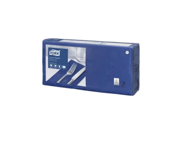 Tork 477421 Lunchservet 33x33cm 2-laags 1/8 vouw 10x200 Donkerblauw