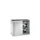 schuifdeurkast,HxBxD 1000x1200x400mm,romp RAL7035,front RAL7035