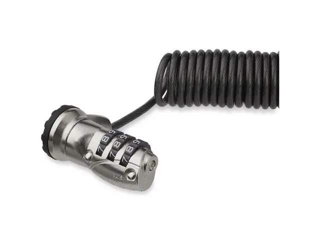 Laptop Kabelslot Gekrulde Kabel 3 Combinatie Cijferslot