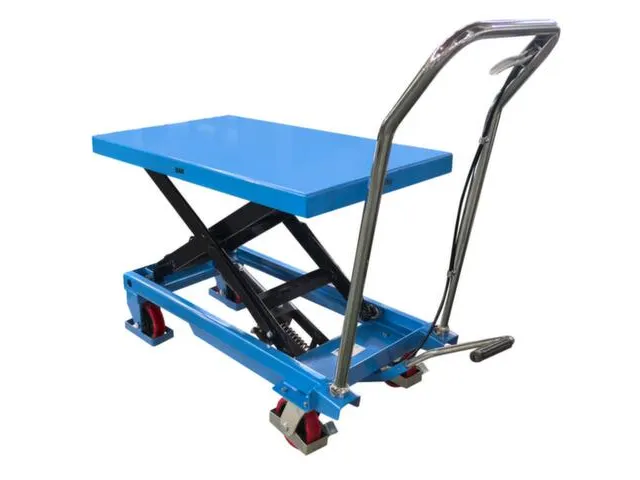 mobiele schaarheftafel,draagverm. 300kg,platform LxB 850x500mm