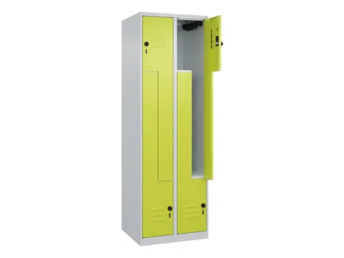 Z-garderobekast,HxBxD 1850x600x500mm,vak B 150/300mm,draaigrendel