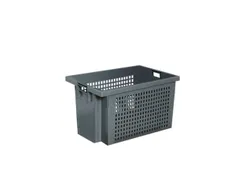 Euronorm Draaistapelbak 250x600x400mm Grijs 40l