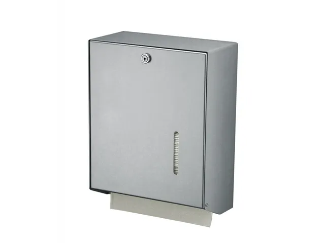 Handdoekdispenser Aluminium Groot C-vouw Z-vouw