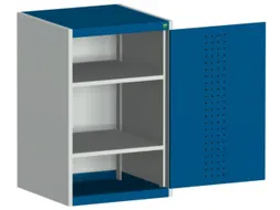 kast met geperforeerde platen,HxBxD 1000x650x650mm,2xStalen bodem
