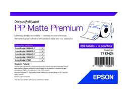 Epson 7113424, Wit, Zelfklevend printerlabel, Gestanste etiket, Rol, I