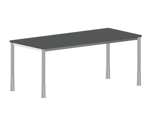 In hoogte verstelbaar bureau,HxBxD 720-840x1800x800mm,MS-donkergrijs