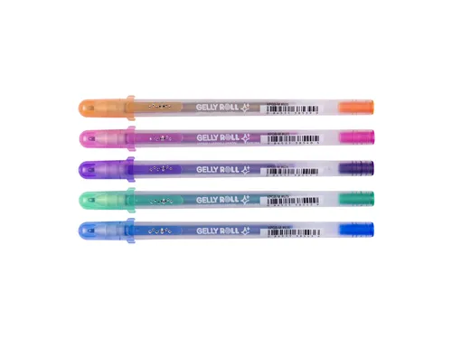 Gelschrijver Sakura Gelly Roll 0.7mm Silver Shadow 5 stuks