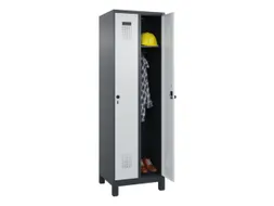 locker,HxBxD 1950x600x500mm,2vak,vak B 300mm,draaigrendel,voeten