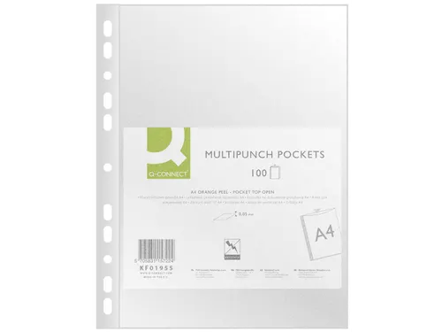 Showtas A4 11-Gaats 0.05mm PP generfd 100 stuks