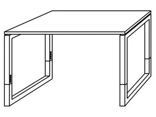 Bureaus 650-850x1200x800mm Plaat Noten Frame Aluminium-Zilver - 3