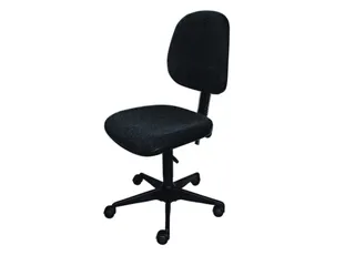 Esd Werkplaatsstoel Wielen Voetkruis 420-550mm Stof Antraciet - 1