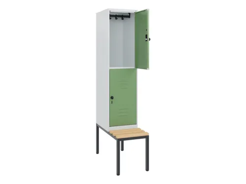 Dubbeldekse dekenkist,HxBxD 1950x400x815mm,1x2vak.,vak B 400mm
