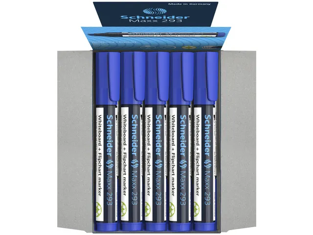 Marqueur Schneider Maxx 293 bleu, pointe biseautée 2-5mm