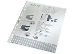Showtas Leitz 4704 A4 11-gaats PP 0.10mm generfd