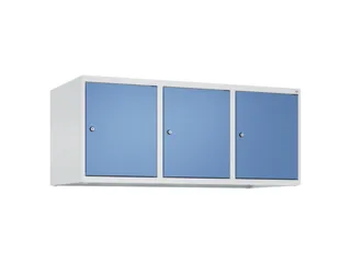 opzetkast,v. locker,3vak.,vak B 400mm,HxBxD 500x1200x500mm,vleugeldeur - 1
