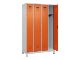 locker,HxBxD 1950x1200x500mm,4vak,vak B 300mm,cil.-slot,voeten - 2