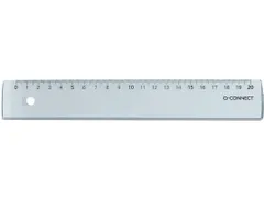 Liniaal 20 Cm Kunststof Transparant In Etui