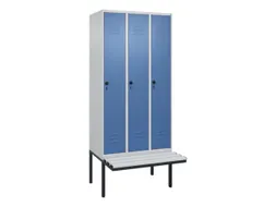 locker voor scheiding van kleding,HxBxD 2120x900x815mm,3vak