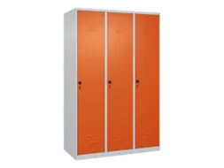 locker voor scheiding van kleding,HxBxD 1850x1200x500mm,3vak