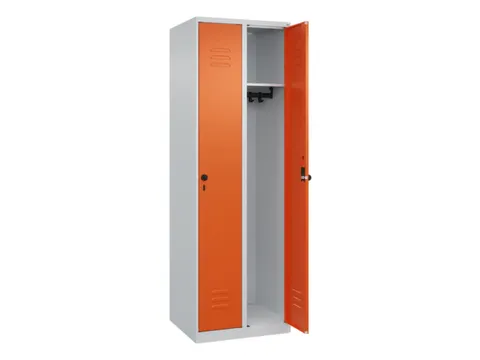 locker,HxBxD 1850x600x500mm,2vak,vak B 300mm,draaigrendel