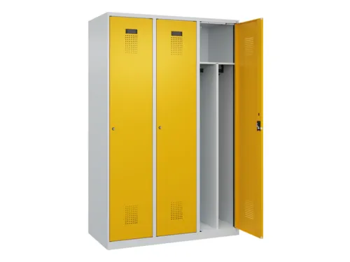 locker voor scheiding van kleding,HxBxD 1850x1200x500mm,3vak