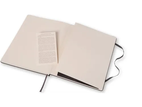Notitieboek Moleskine XL 190x250mm ruit 5x5 hard cover zwart