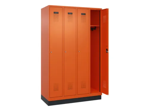 locker,HxBxD 1950x1200x500mm,4vak,vak B 300mm,cil.-slot,sokkel
