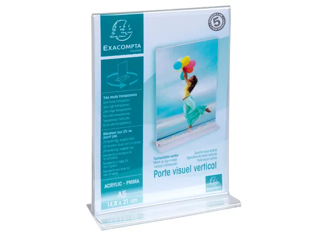 Folderhouder T A5 ve rticaal transparant