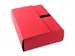 Map uitrekbare rug+3 klep klittenb rood