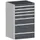 ladekast HxBxD 1200x800x650mm 7laden romp RAL7035 front RAL7016