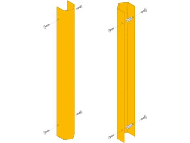 Protection De Montants De Rayonnage Forme U Acier H 715Mm