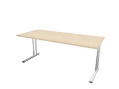 In hoogte verstelbaar bureau,HxBxD 720-840x1800x800mm,NE-esdoorn