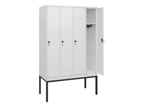 locker,HxBxD 1950x1200x500mm,4vak,vak B 300mm,draaigrendel