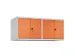 opzetkast,v. locker voor scheiding van kleding,4vak.,vak B 300mm