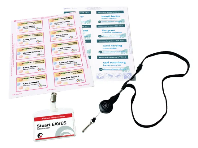 Naambadge etiket Avery L4785-20 80x50mm Laserprinter 200 stuks