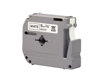 Labeltape Brother P-Touch M-K221BZ 9Mm Zwart Op Wit - 2