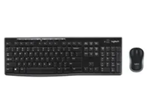 OUTLET Logitech MK270 Draadloos Zweeds Toetsenbord + Muis Zwart
