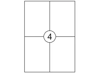 Etiket Rillstab 105x148mm A6 Wit 400 Stuks - 1