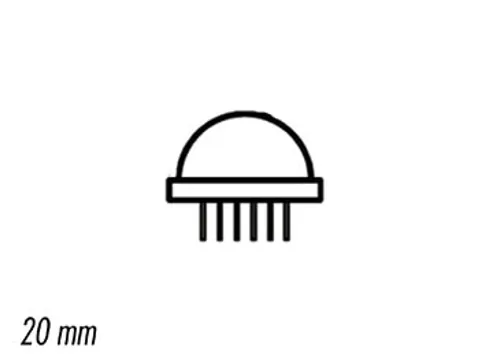 Jumbo LED 20mm Rood Diffuus