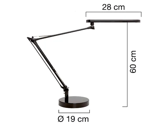 Bureaulamp Unilux Mamboled Zwart