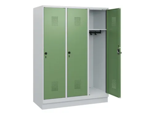schoollocker,HxBxD 1630x1200x500mm,3vak,vak B 400mm,draaigrendel