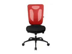 Topstar Bureaustoel Net Pro 100 Zitting Zwart Net Rood
