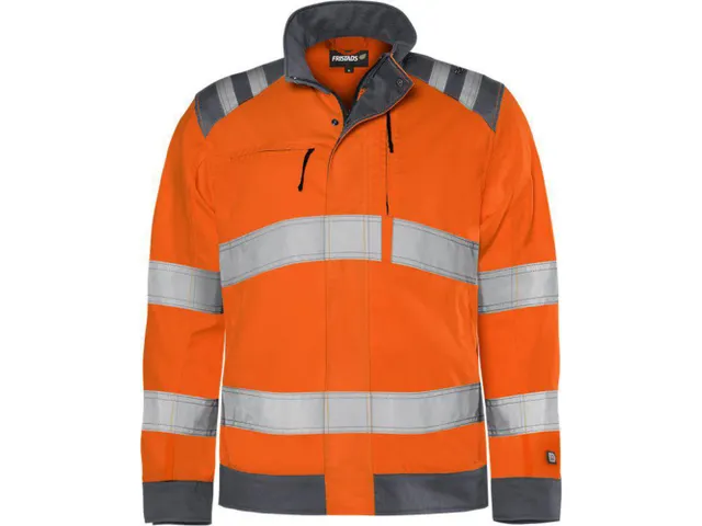 Fristads 4067 High vis Green jack klasse 3 GPLU Oranje/Grijs maat 4XL