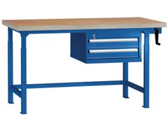 Werkbank Hydraulisch Verstelbaar 2laden H 750-1050mm Ral7035