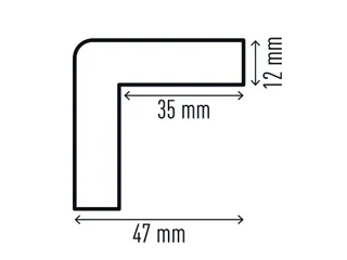 Beschermingsprofiel Durable C35 hoek 1m geel zwart - 4