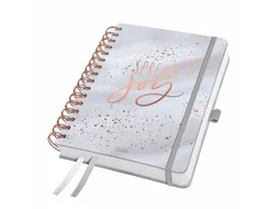 Spiraal-agenda Inspire A5 2026 (NL/FR/ EN/DU) Glittery Joy hardcover