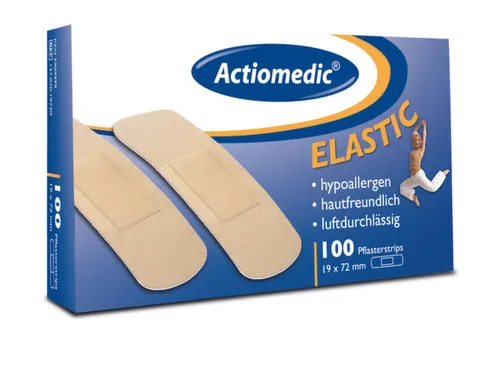 Pleisterstrips Elastisch 72x 19mm Huidkleurig