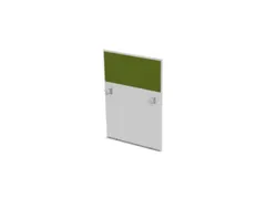 baliepaneel,v. bureau,aanbouw rechts,B 800mm,Bl-wit,BN7048-groen