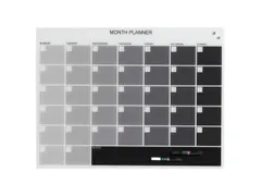 Tableau magnétique en verre Naga 80 × 60 cm - Planificateur mensuel